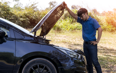 broke car